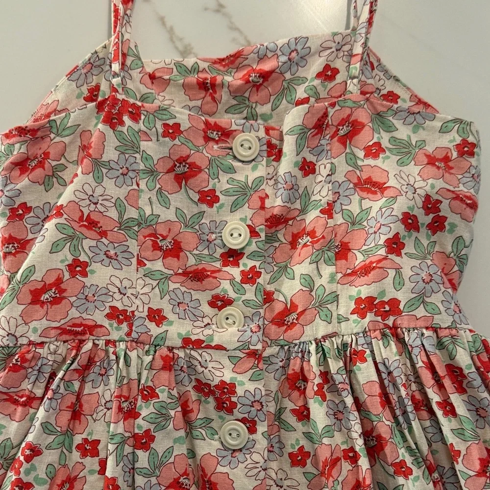 Ralph Lauren Red and White Floral Kids Dress - Picture 5 of 6